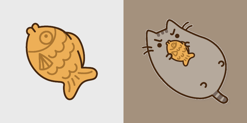 Fish Cookie Pusheen