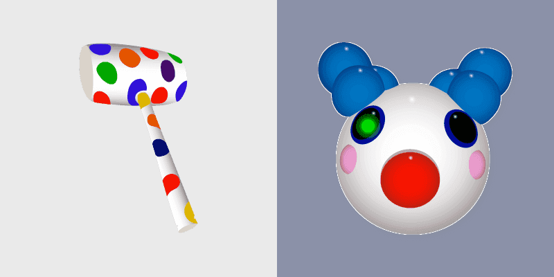 Cute Roblox Piggy Clowny Cursors Pack