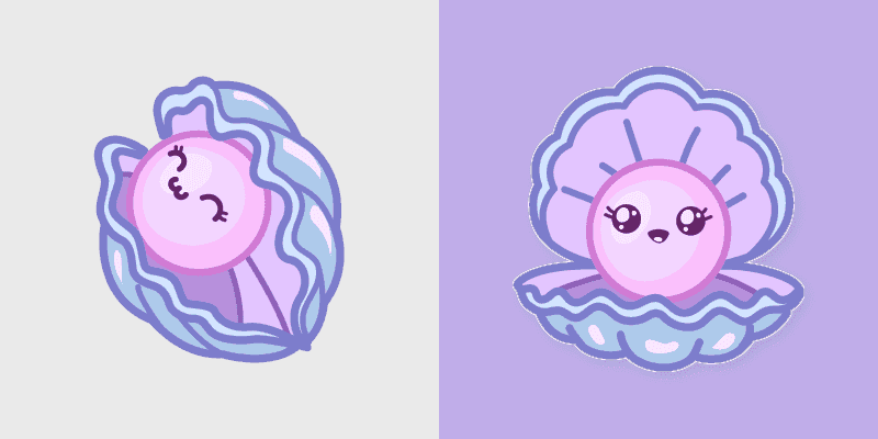 Cute Pearl Shell Custom Cursor Pack