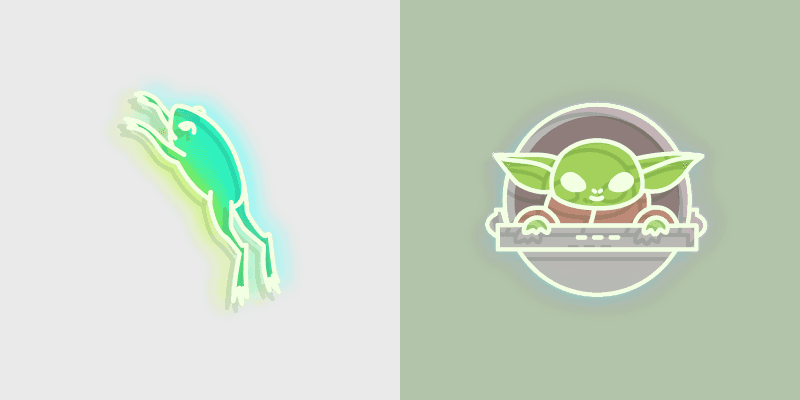 Cute Custom Cursor Pack: Baby Yoda & Frog