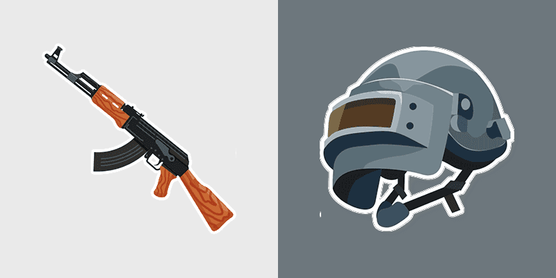 PUBG Helmet and AKM