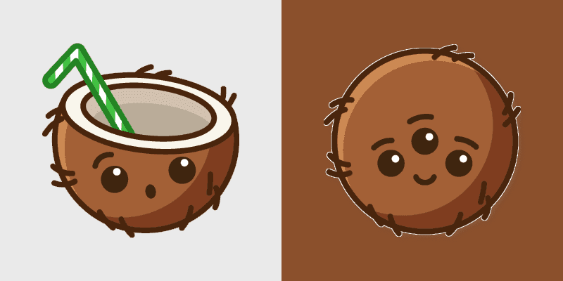 Cute Coconut Cursors Pack