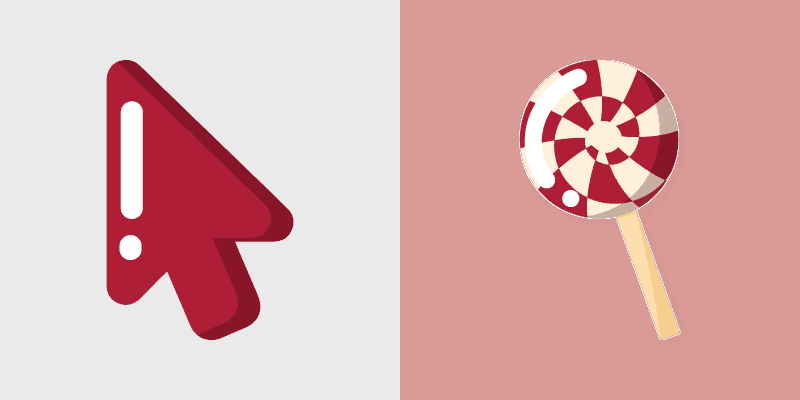 Red Lollipop Minimal