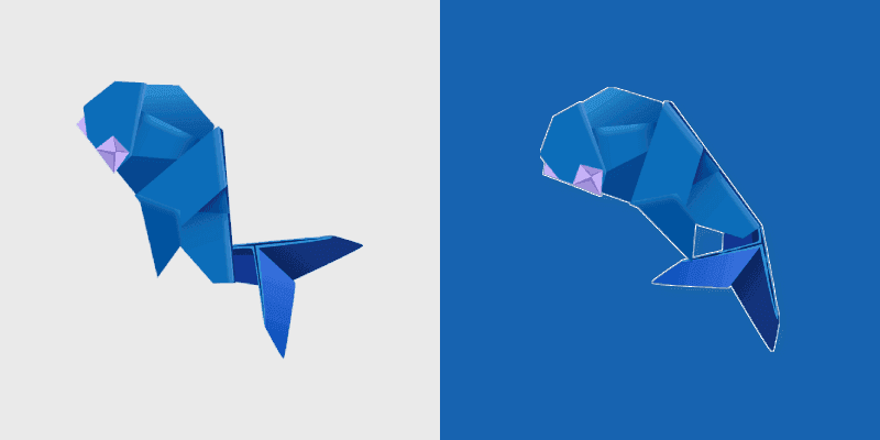 Origami Whale