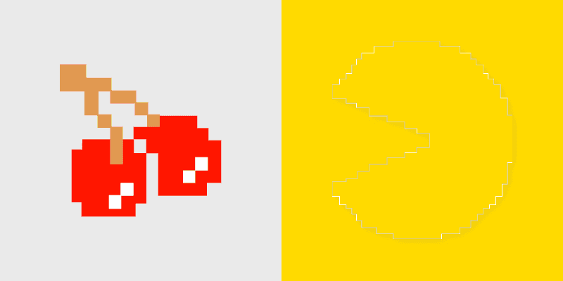 Pac-Man Cherry Pixel