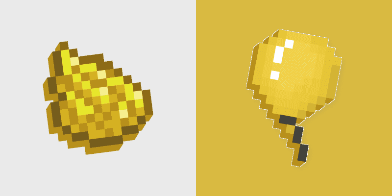 Custom Minecraft Yellow Cursor Pack