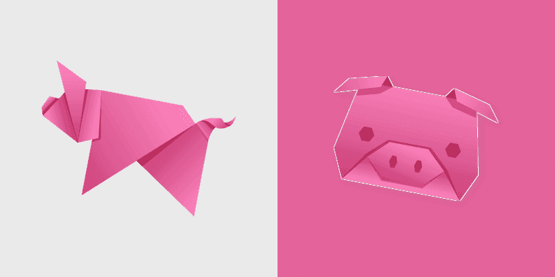 Origami Pig