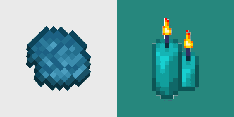 Cyan Candle