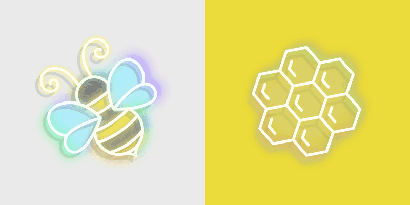 Neon Honeycomb Cursor Pack