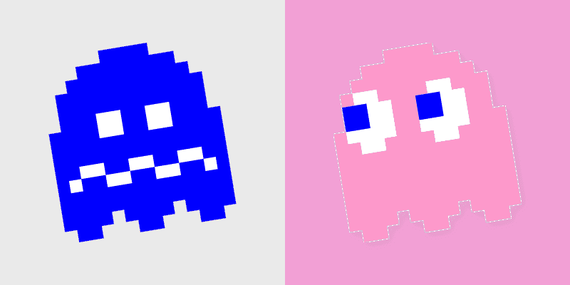 Pinky and Blue Ghost