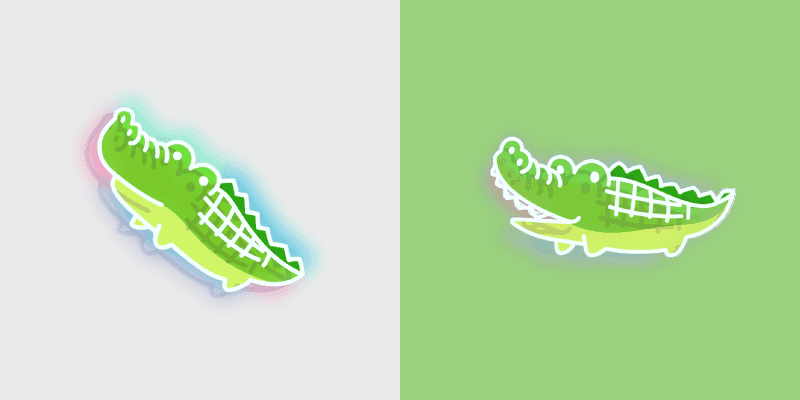Custom Neon Cursor Pack: Crocodile Edition