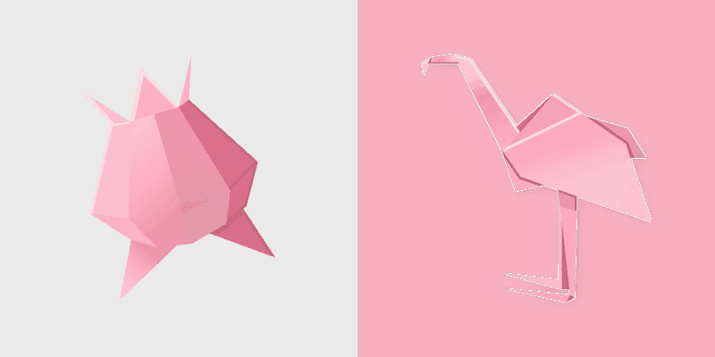 Origami Pink Paradise