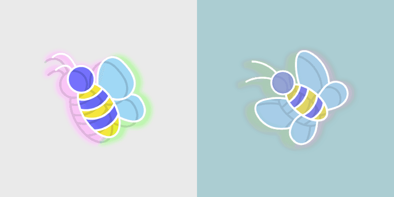 Cute Cursor Pack: Neon Buzz
