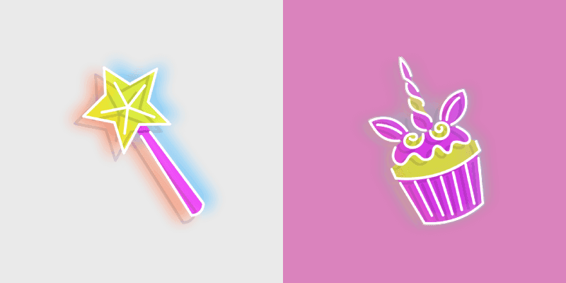 Neon Magic Wand Custom Cursor Pack