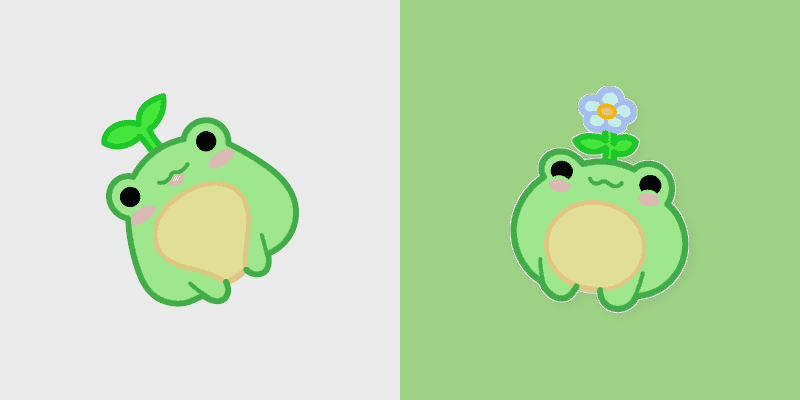 Whimsical Frog Custom Cursor Pack