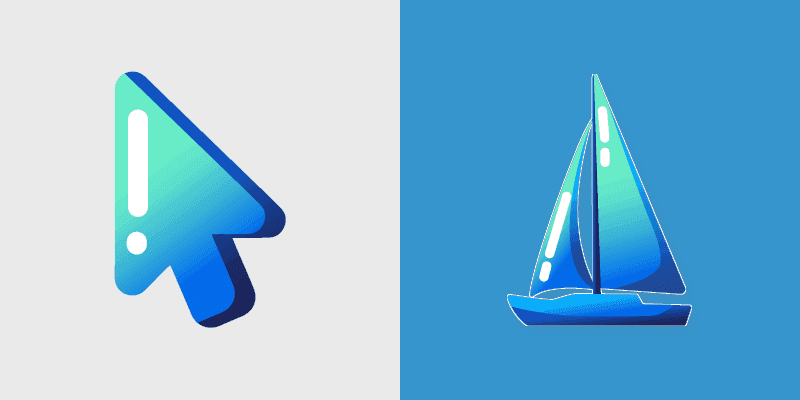 Cute Sailboat Cursor Pack