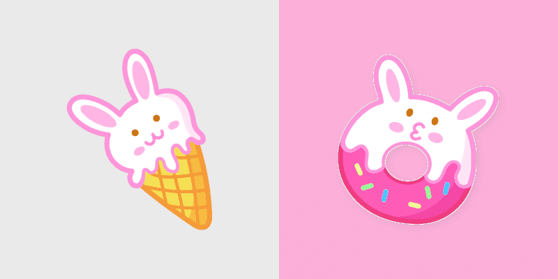 Cute Rabbit Custom Cursor Pack