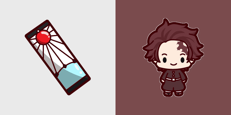 Cute Tanjiro Kamado Mouse Cursor Pack