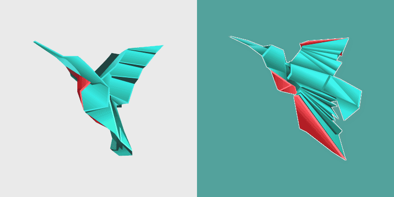 Origami Hummingbird