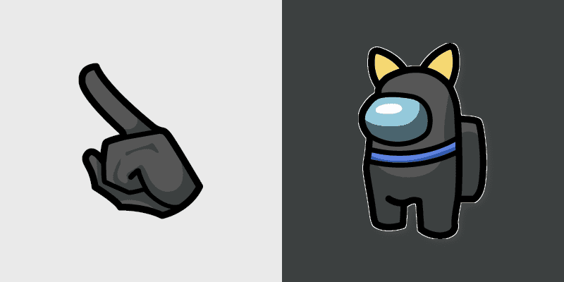 Custom Cursor Pack - Among Us Chococat Character