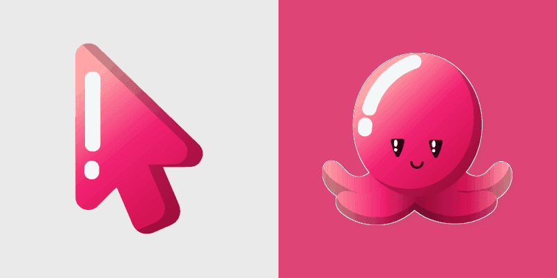 Cute Cursor Explorer - Octopus Edition