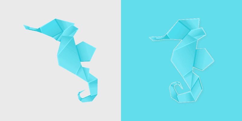 Origami Sea Horse