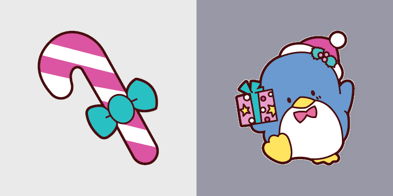 Cute Cursor Pack - Tuxedo Sam New Year