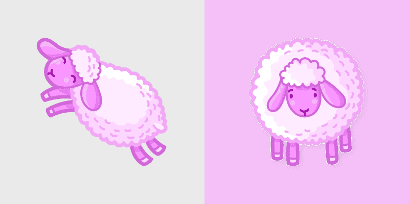Adorable Pink Sheep