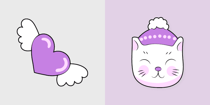 Purple Heart Cat