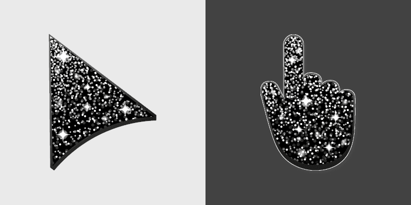 Black Glitter