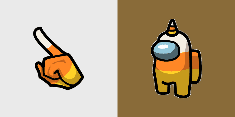 Custom Candy Corn Mouse Cursor Pack