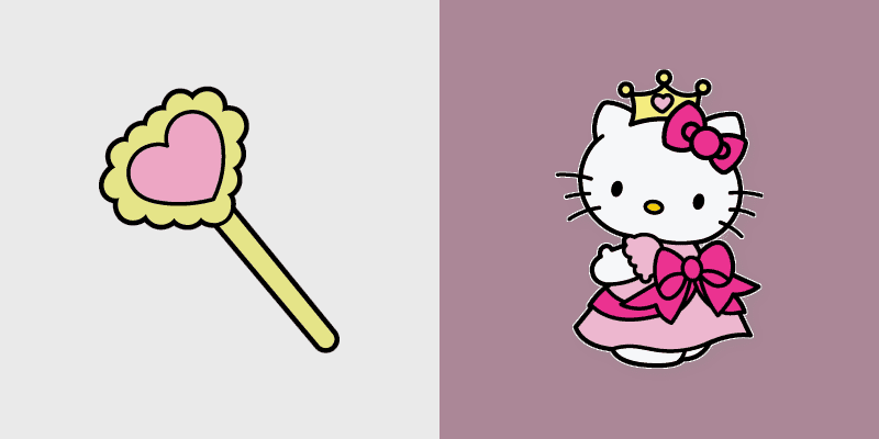 Custom Cursor Pack: Hello Kitty Royalty