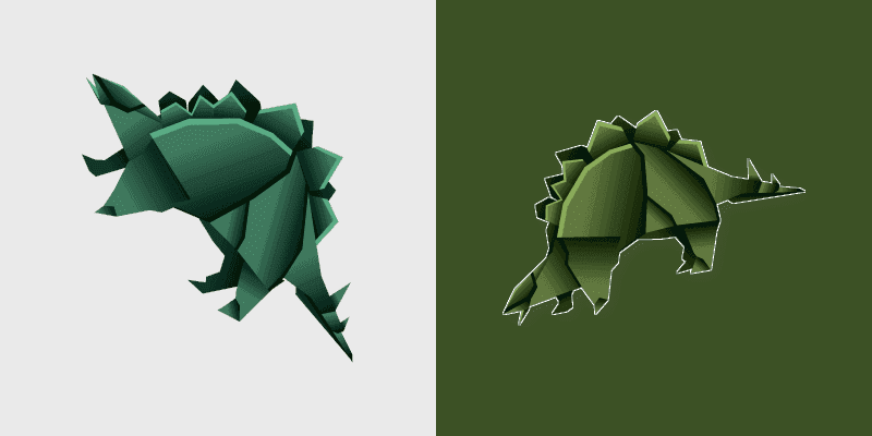 Origami Stegosaurus