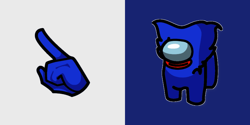 Custom Cursor Pack: Among Us & Poppy Playtime Huggy Wuggy