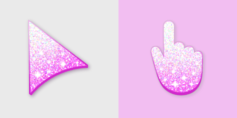 White Pink Glitter