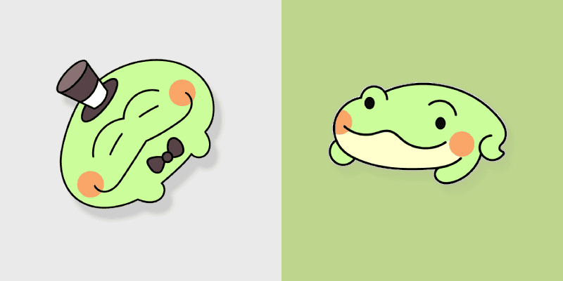 Cute Cursor Pack - Chikn Nuggit Frog