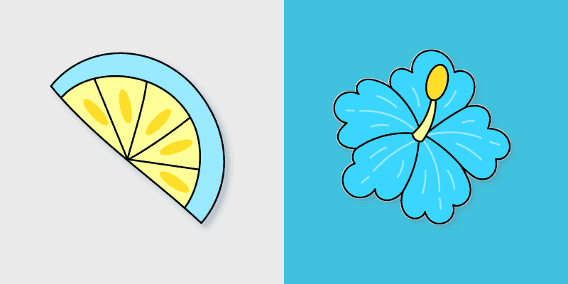Blue Flower Lemon