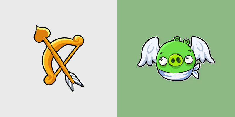 Cupid Pig Cute Cursor Pack