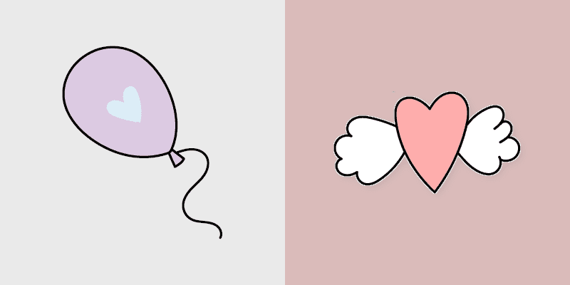 VSCO Cursor Pack - Balloons & Hearts