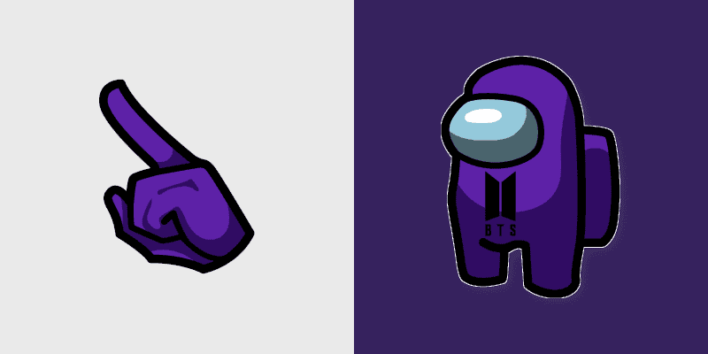 Among Us - Purple BTS Custom Cursor Pack