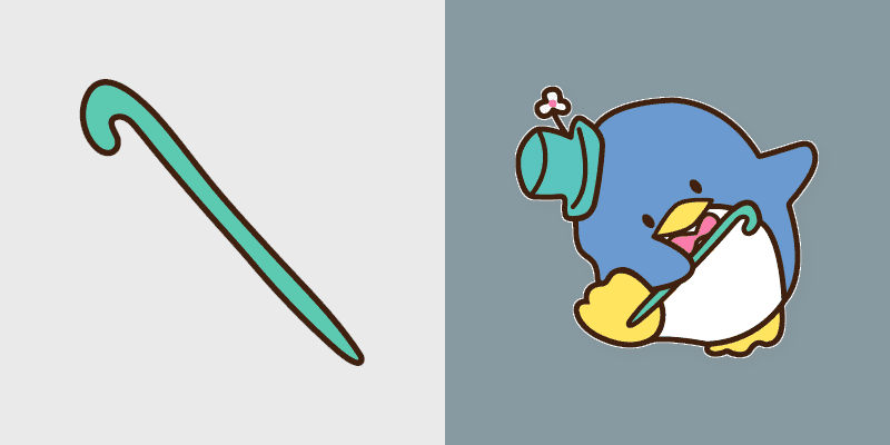 Tuxedo Sam Cane Custom Cursor Pack