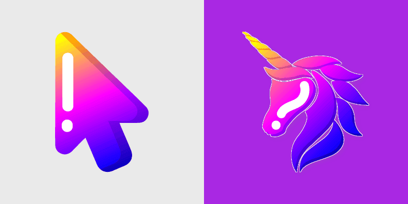 Cute Unicorn Cursor Pack
