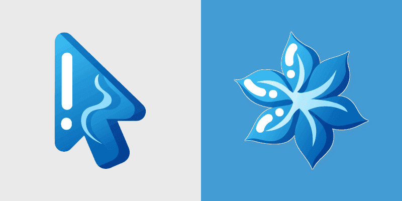 Cute Blue Flower Cursor Pack