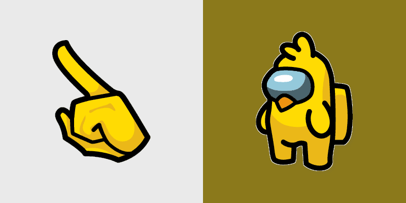 Custom Cursor Pack - Among Us Chicken Hero