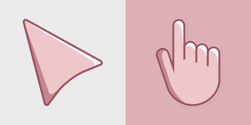 Cute Cursor Pack - Delicate Pink Arrow