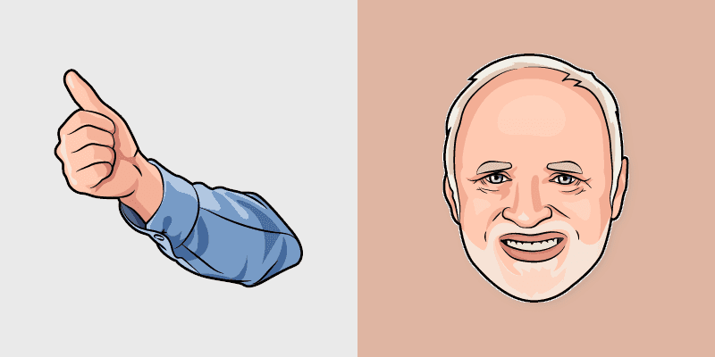 Hide The Pain Harold Custom Cursor Pack