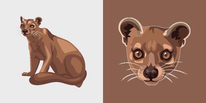 Fossa Cute Cursor Pack
