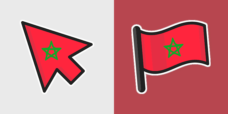 Morocco Flag Cursor Pack