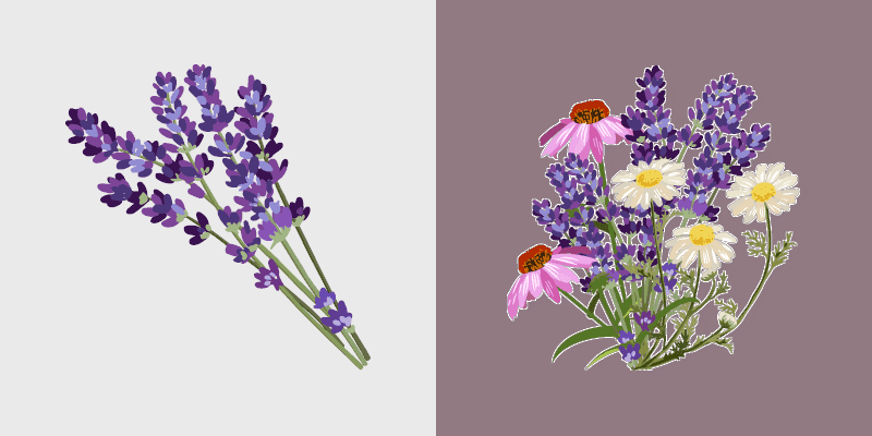 Cute Cursor - Lavender and Wildflowers Collection