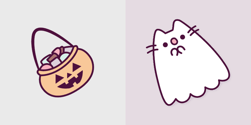 Cute Ghost Cursor Pack with Sweet Basket